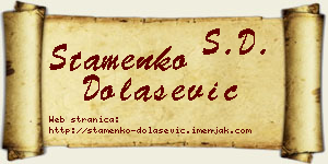 Stamenko Dolašević vizit kartica